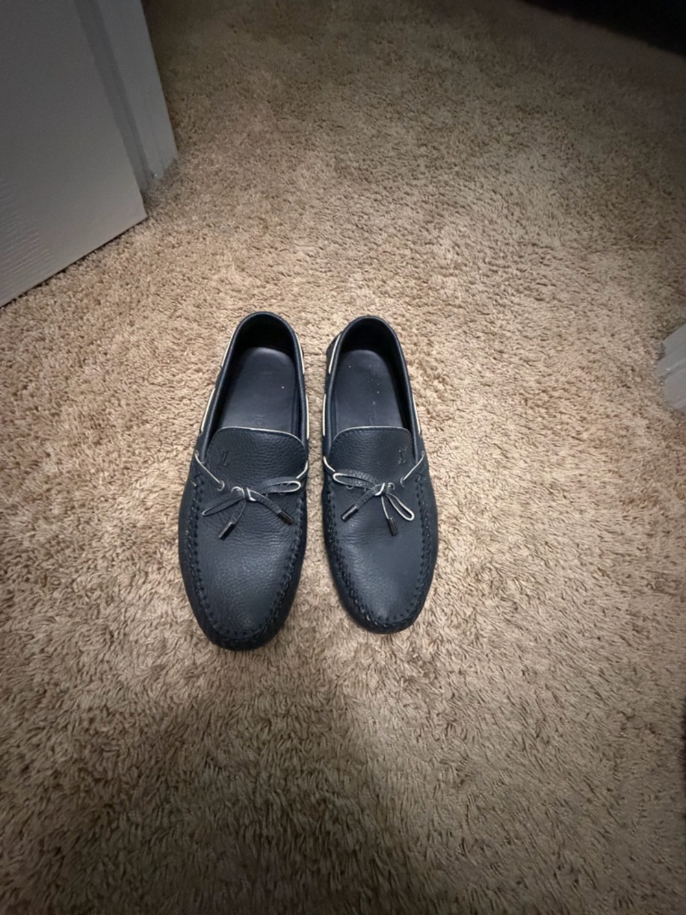 Louis Vuitton Leather Moccasin Loafers